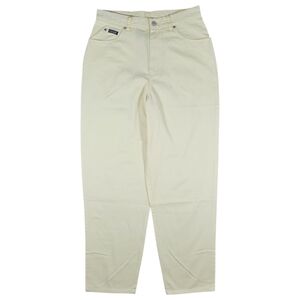 LRL Ralph Lauren Jeans Women 12 Pale Yellow Twill High Waist Straight Leg Spring